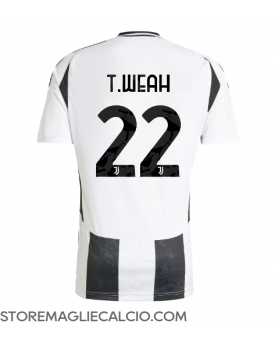 Juventus Timothy Weah #22 Maglia Gara Casa Repliche 2024-25
